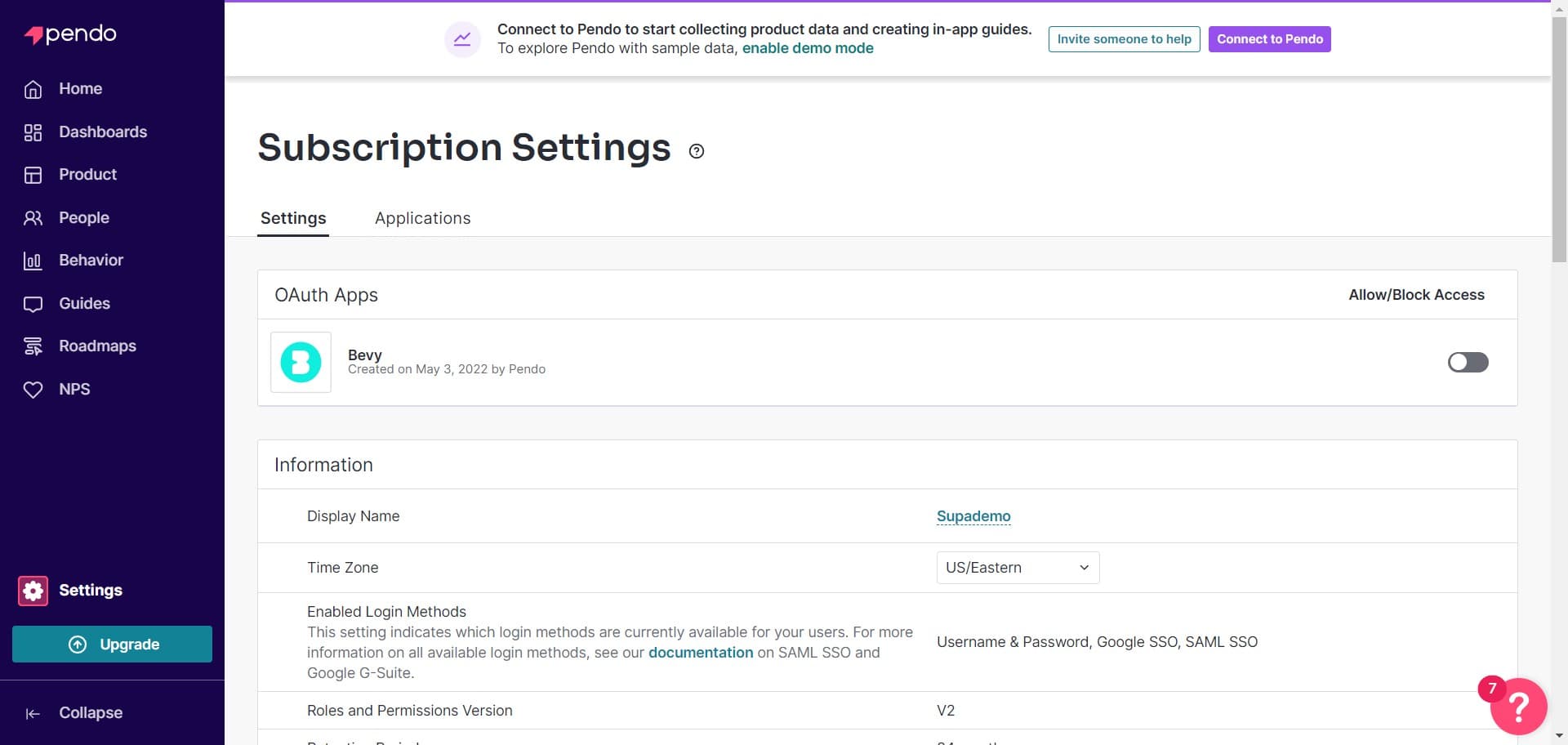 Click on Applications