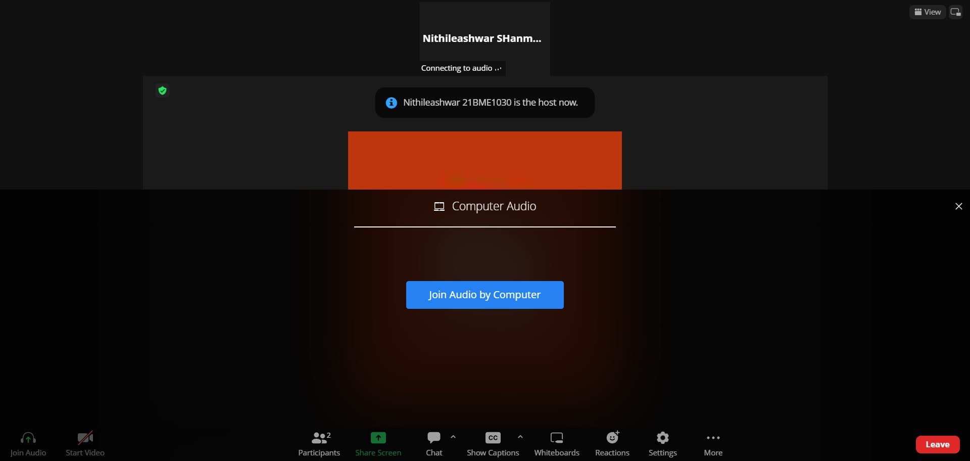 Connect audio through your computer