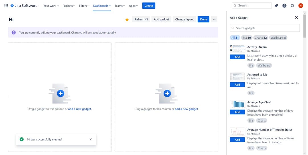 How to Create a Dashboard in Jira | Step-by-Step