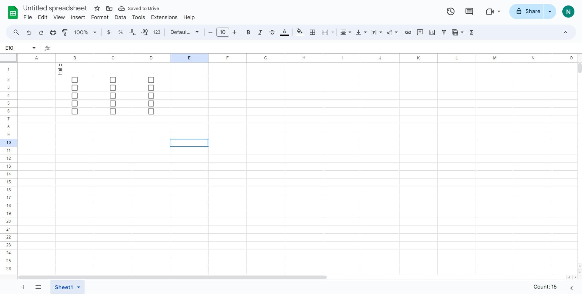 Finalize checkbox placement