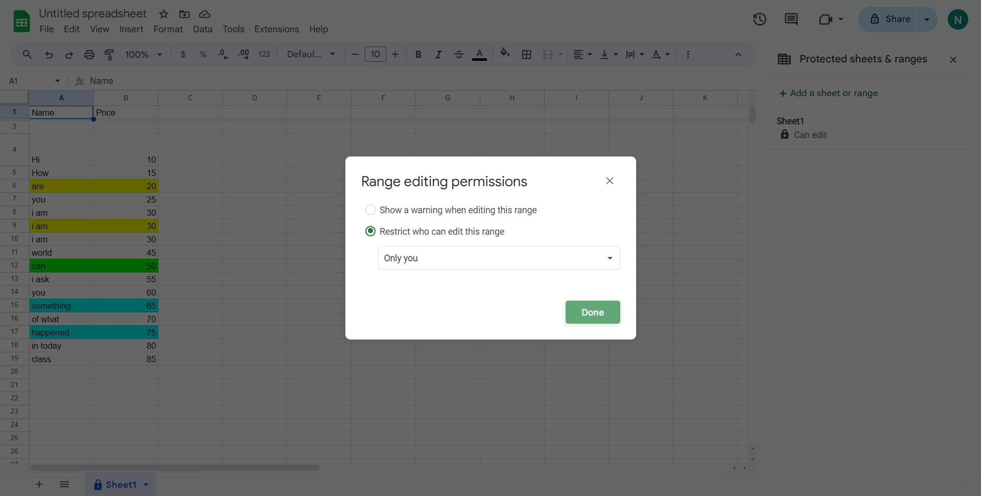 Finalize the protection