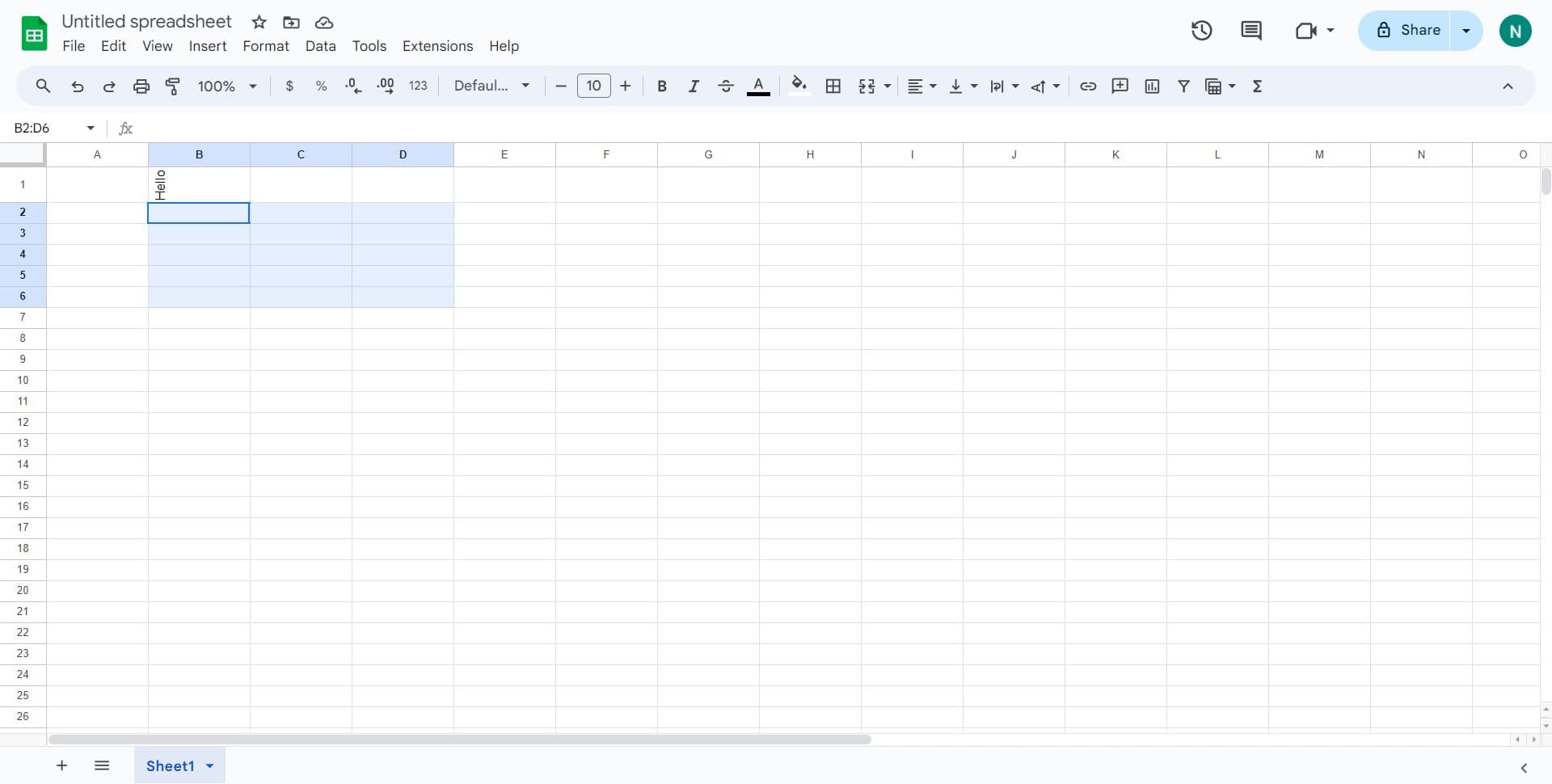 Prepare to insert checkbox
