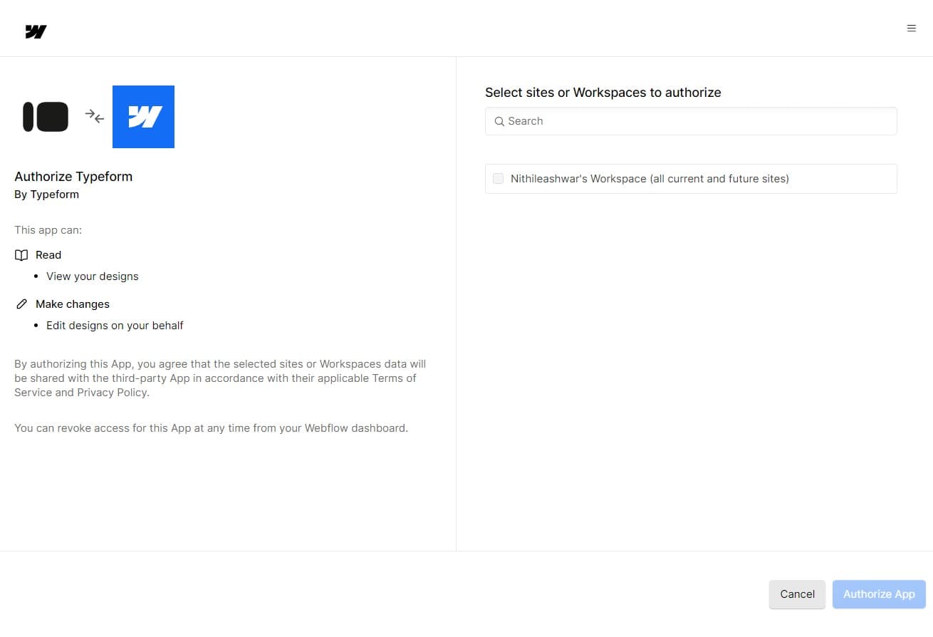 Configure app settings