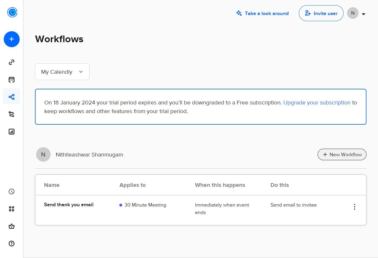 Click on New Workflow