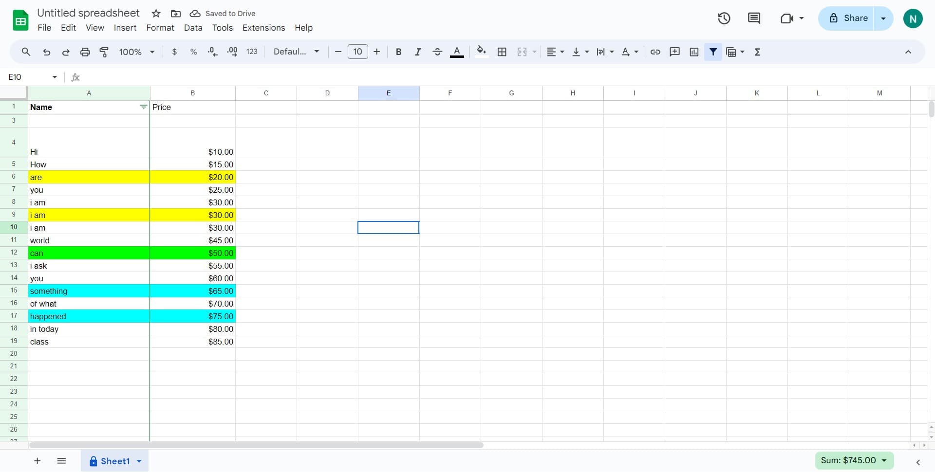 Verify the formatting result