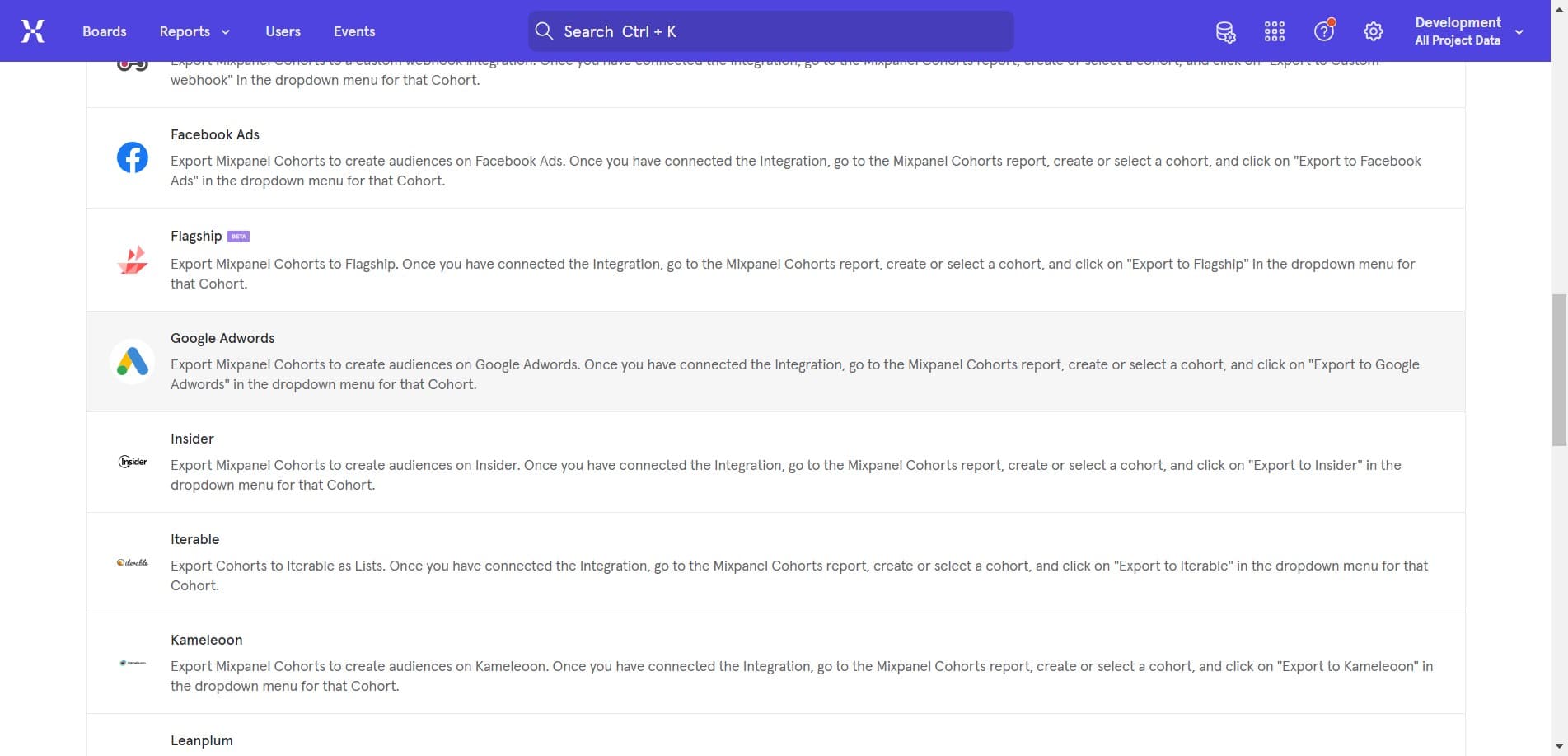 Select Google Adwords