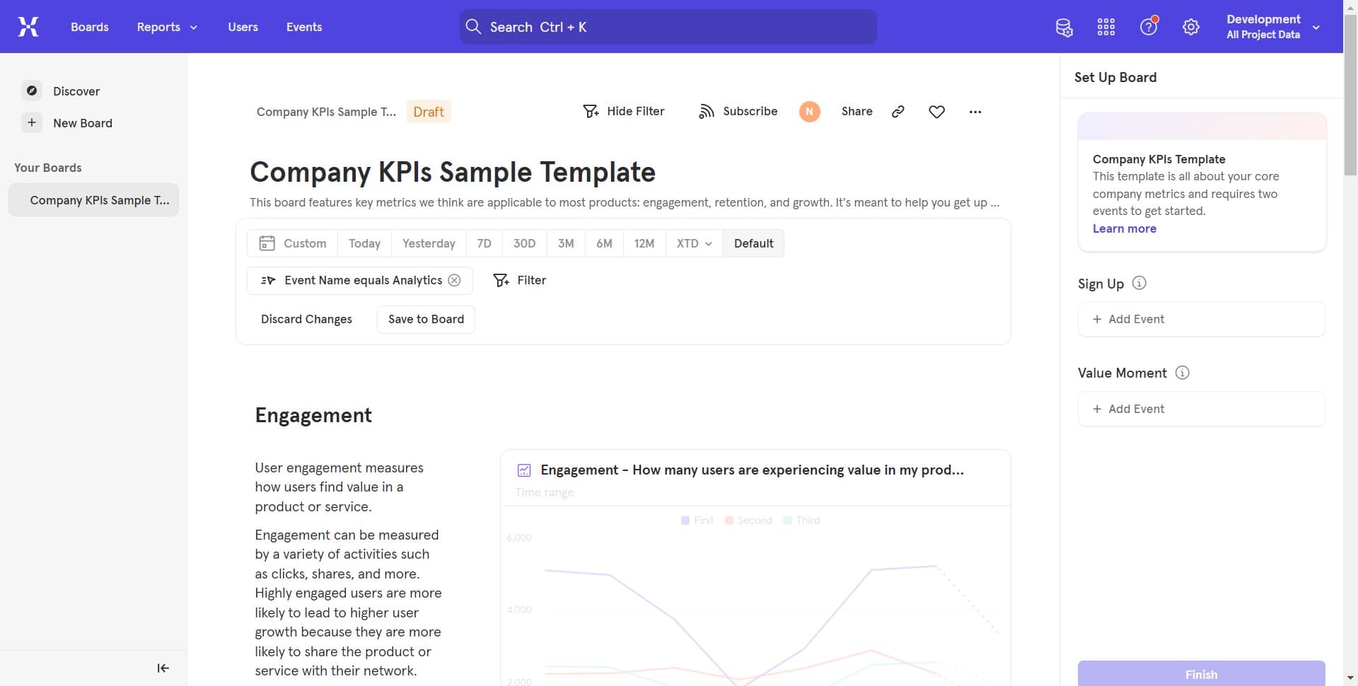 Initiate board save action