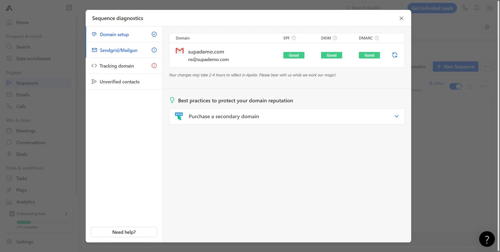 Verify Email Service Provider