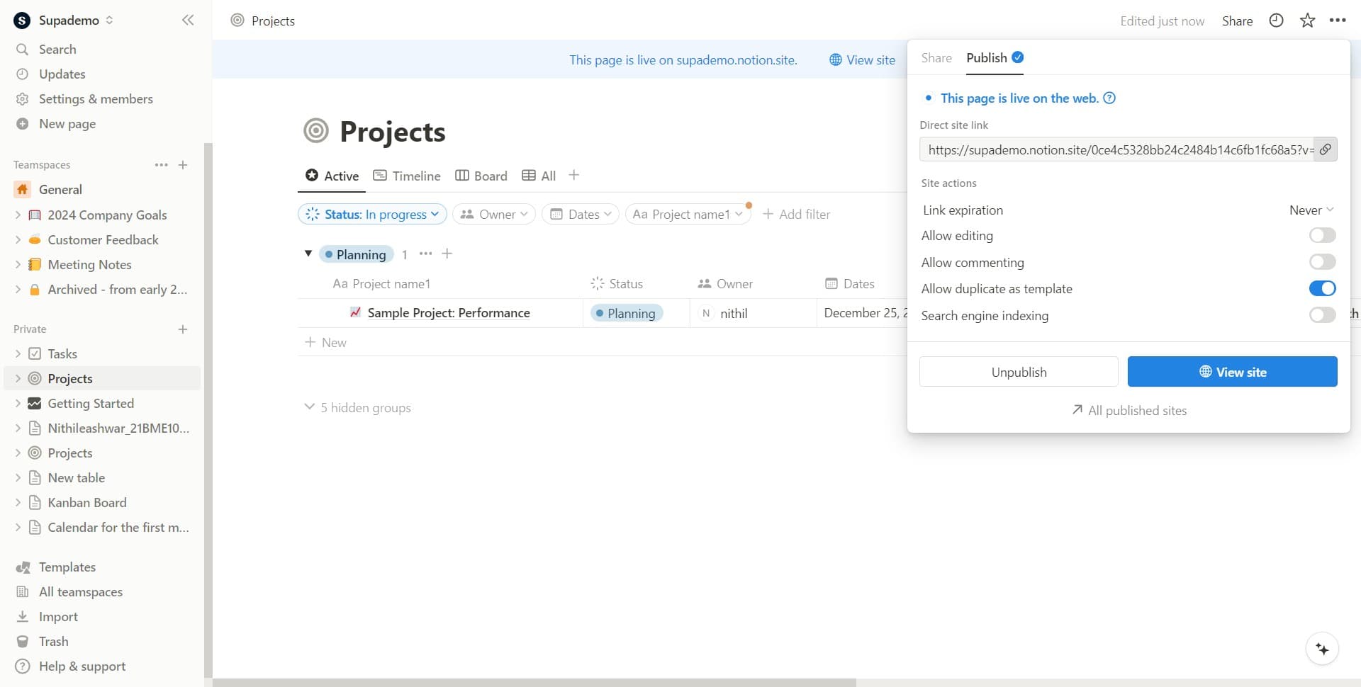 Configure access permissions