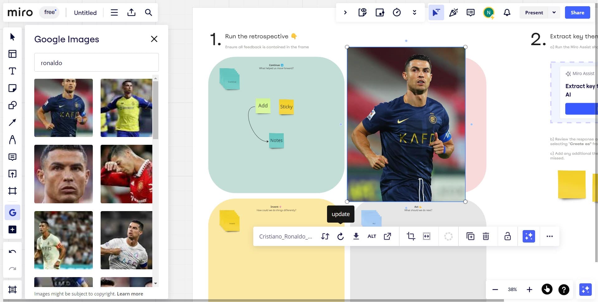 Choose and insert your image