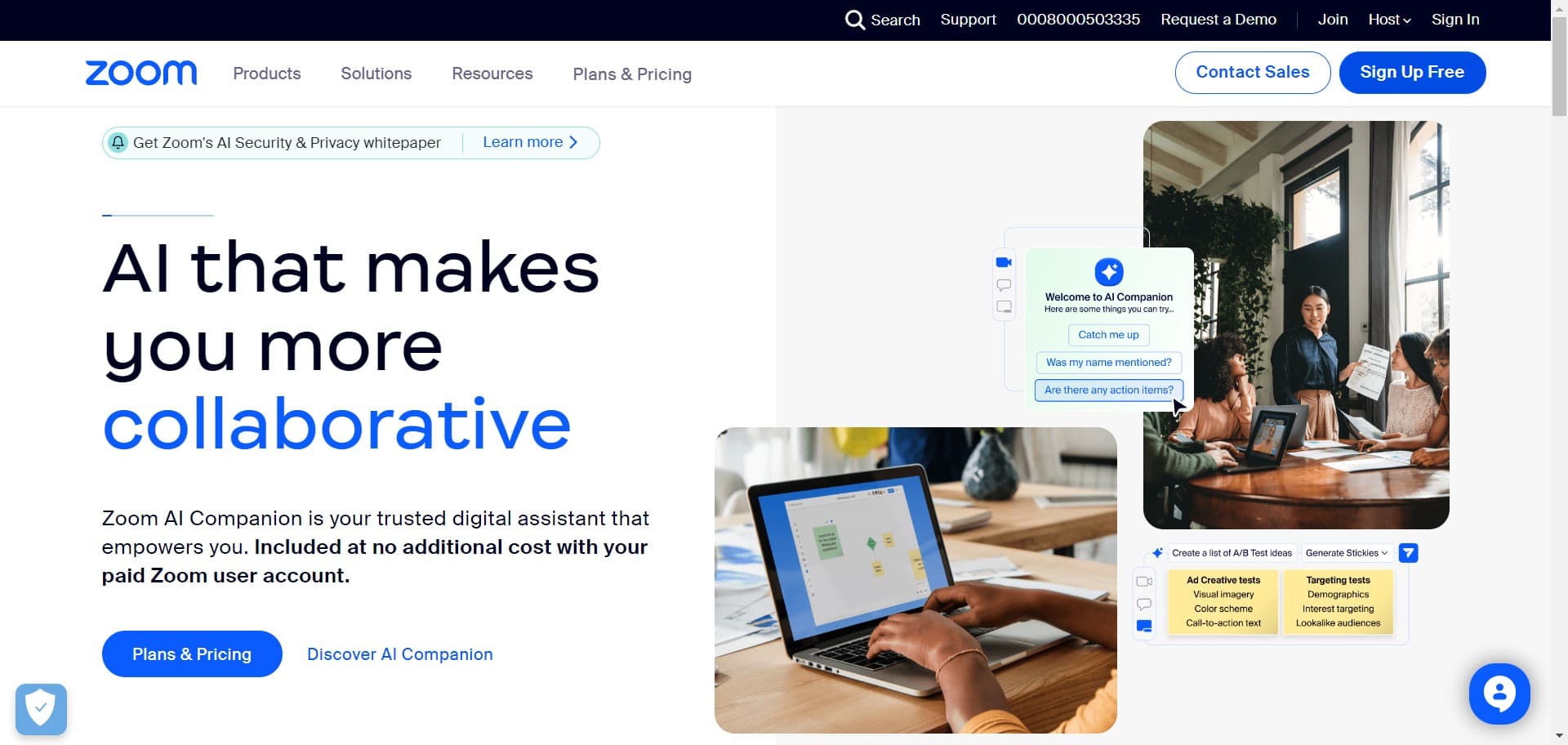 Click on Sign Up Free