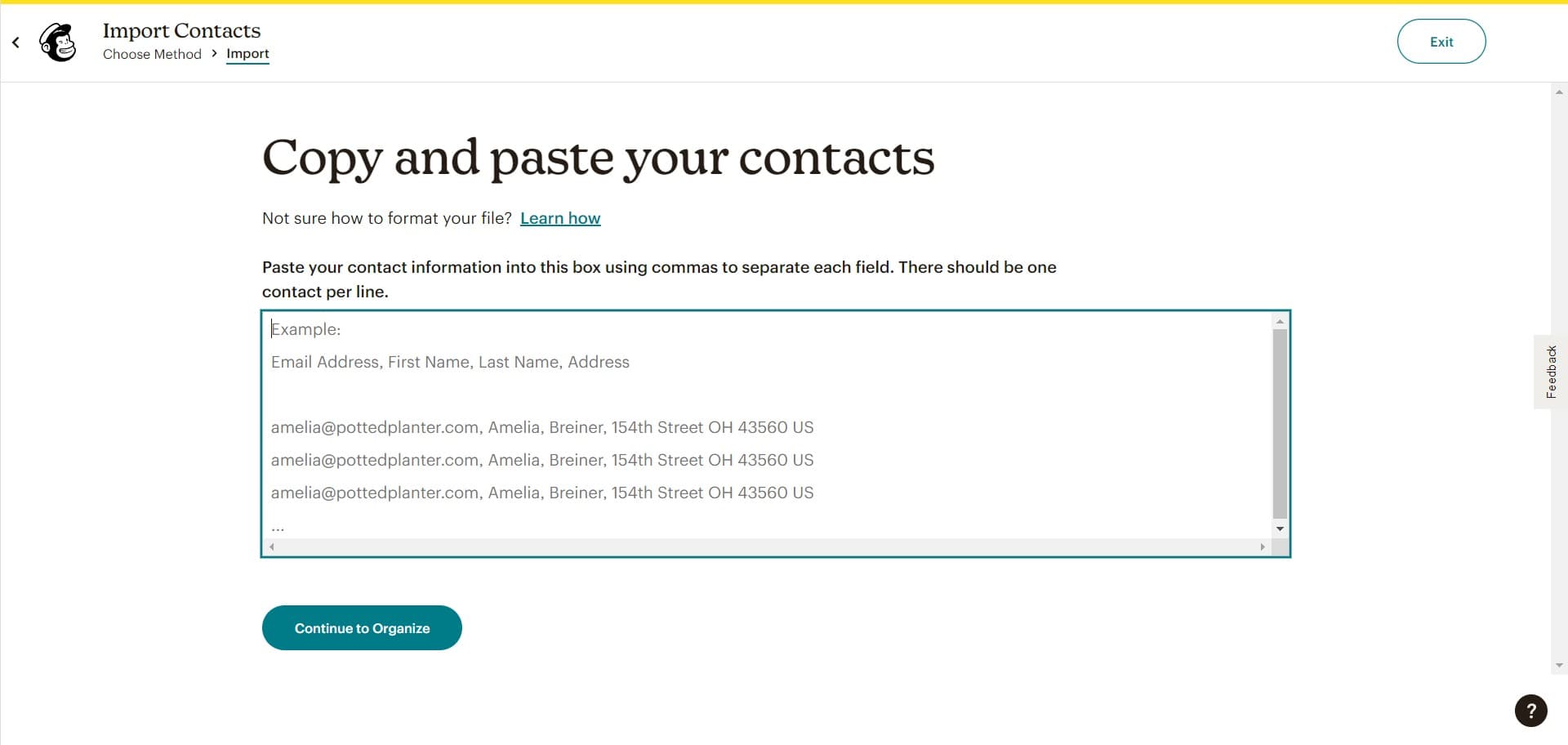 Finalize contact mapping