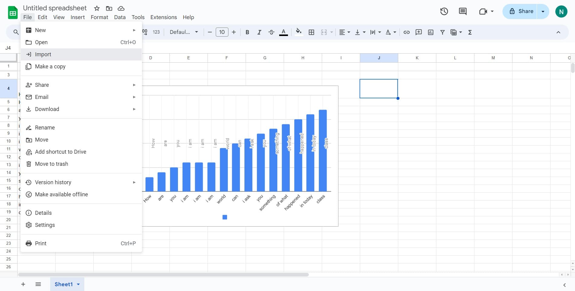 Select Import option