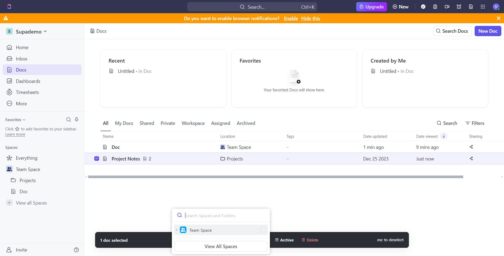 Confirm the placement