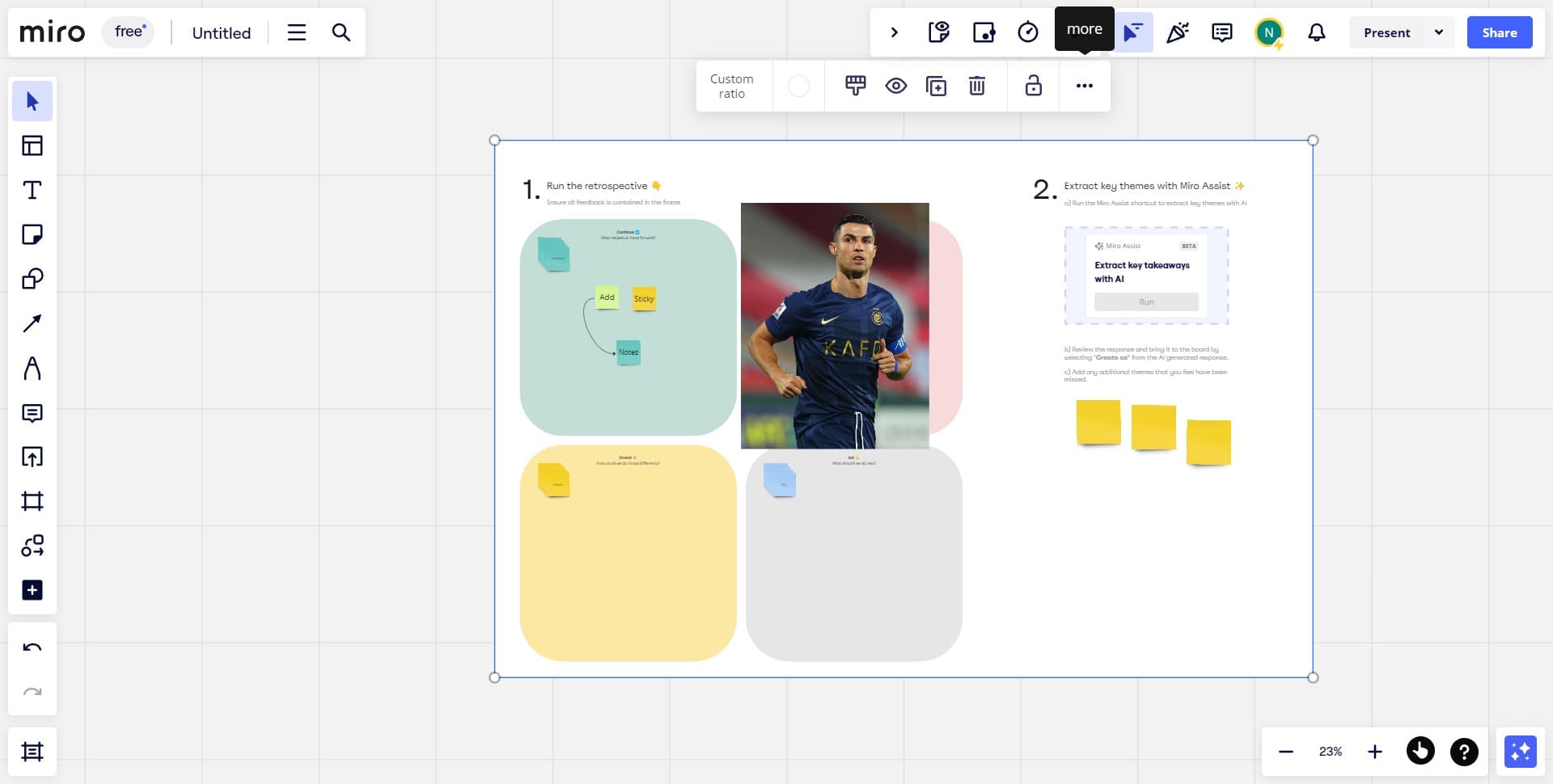 Upload your content to Miro