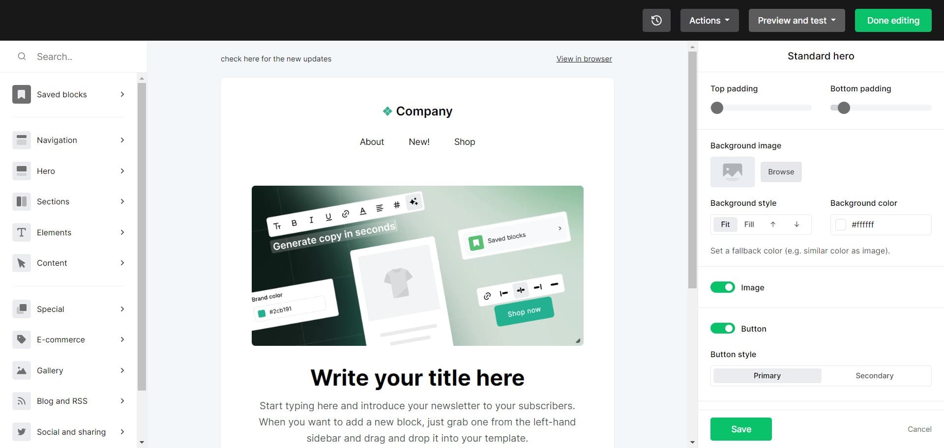 Preview and test your campaign