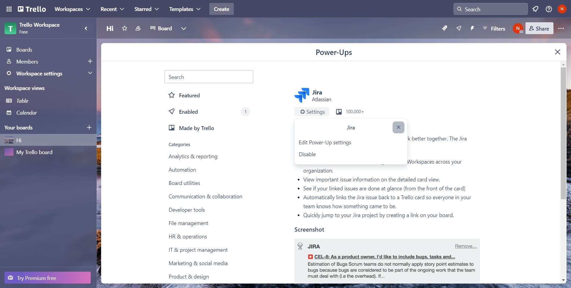 Return to the apps marketplace