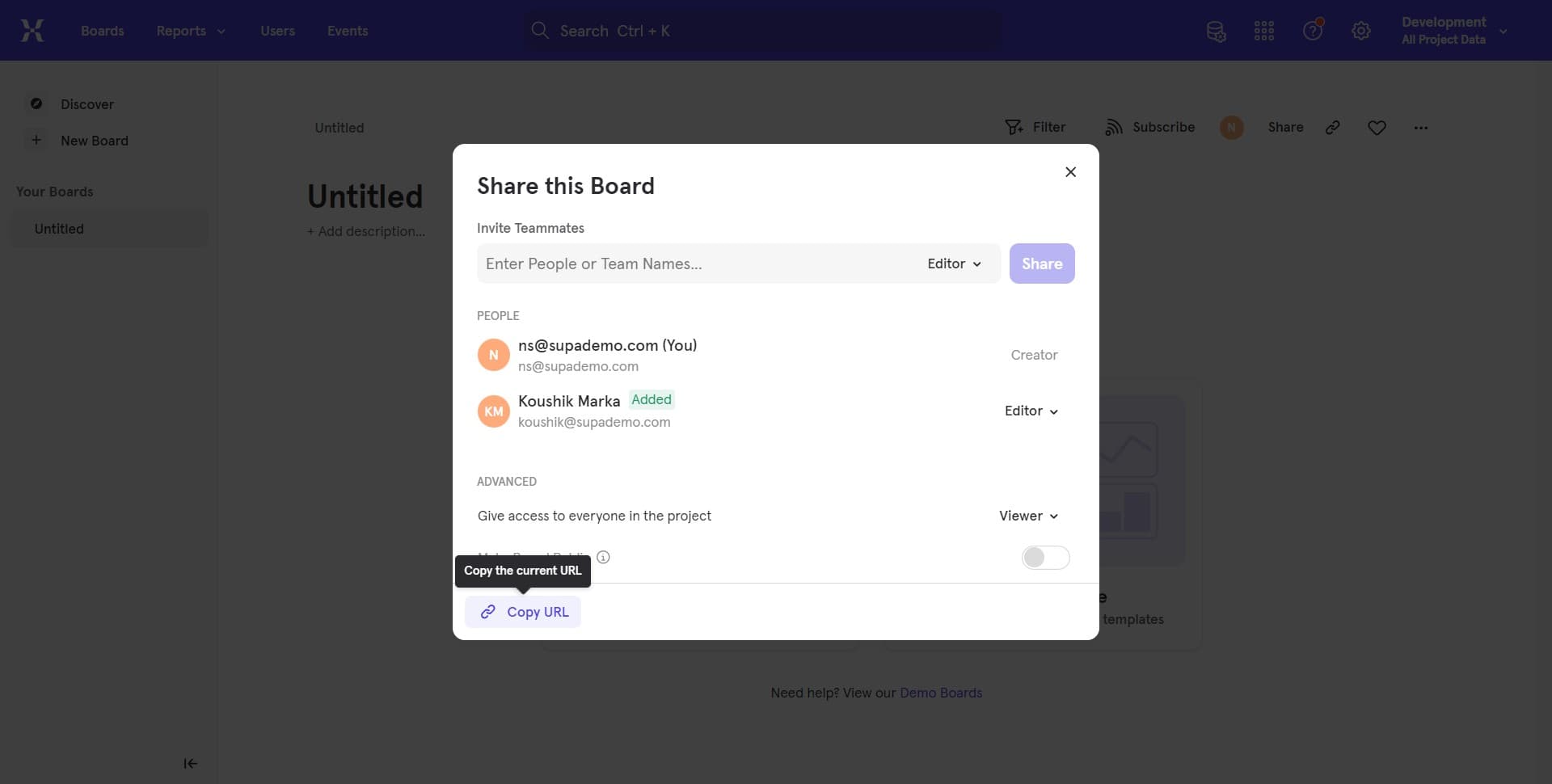 Verify the invitation status