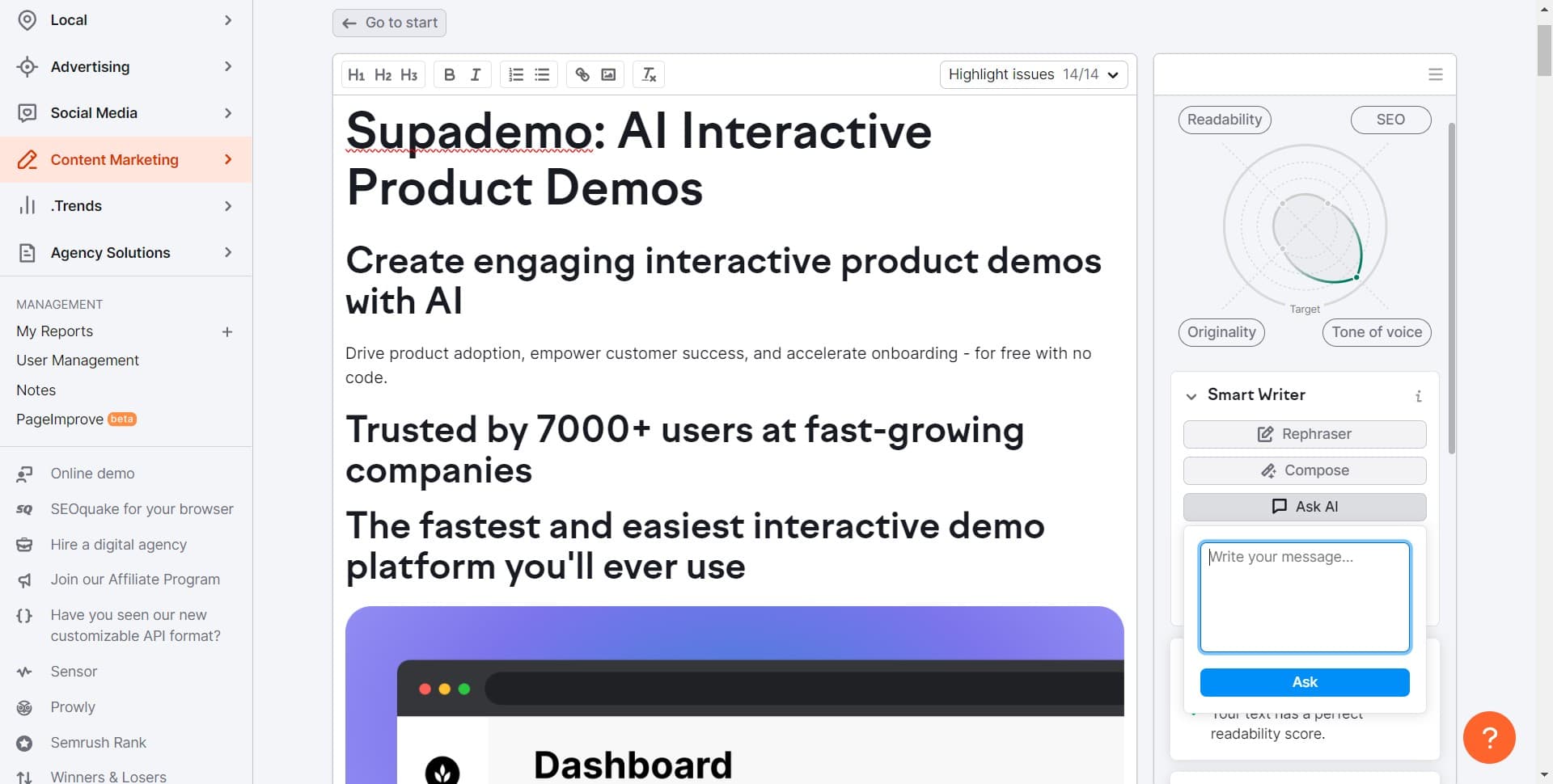 Review AI suggestions
