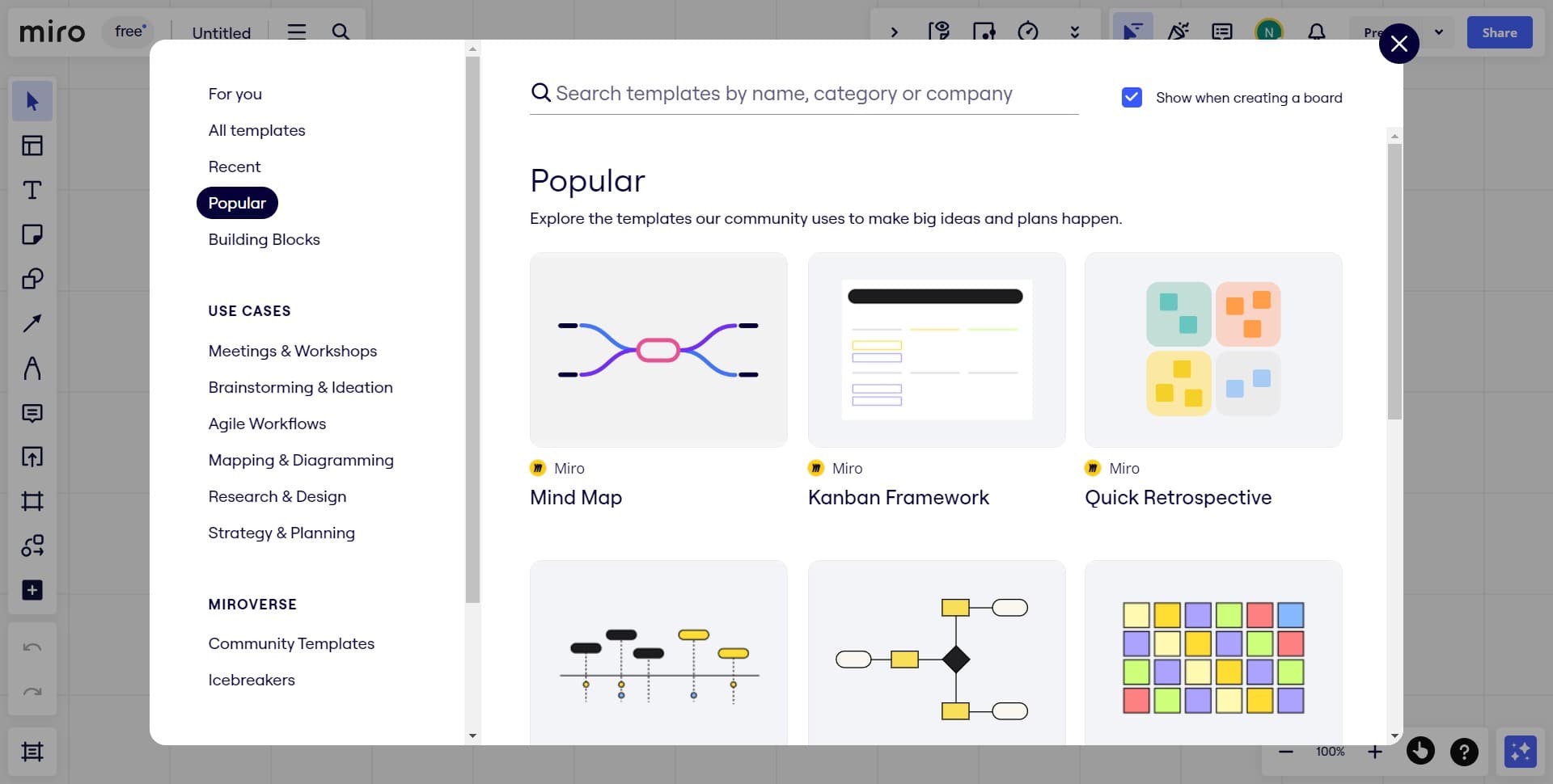 Configure board settings