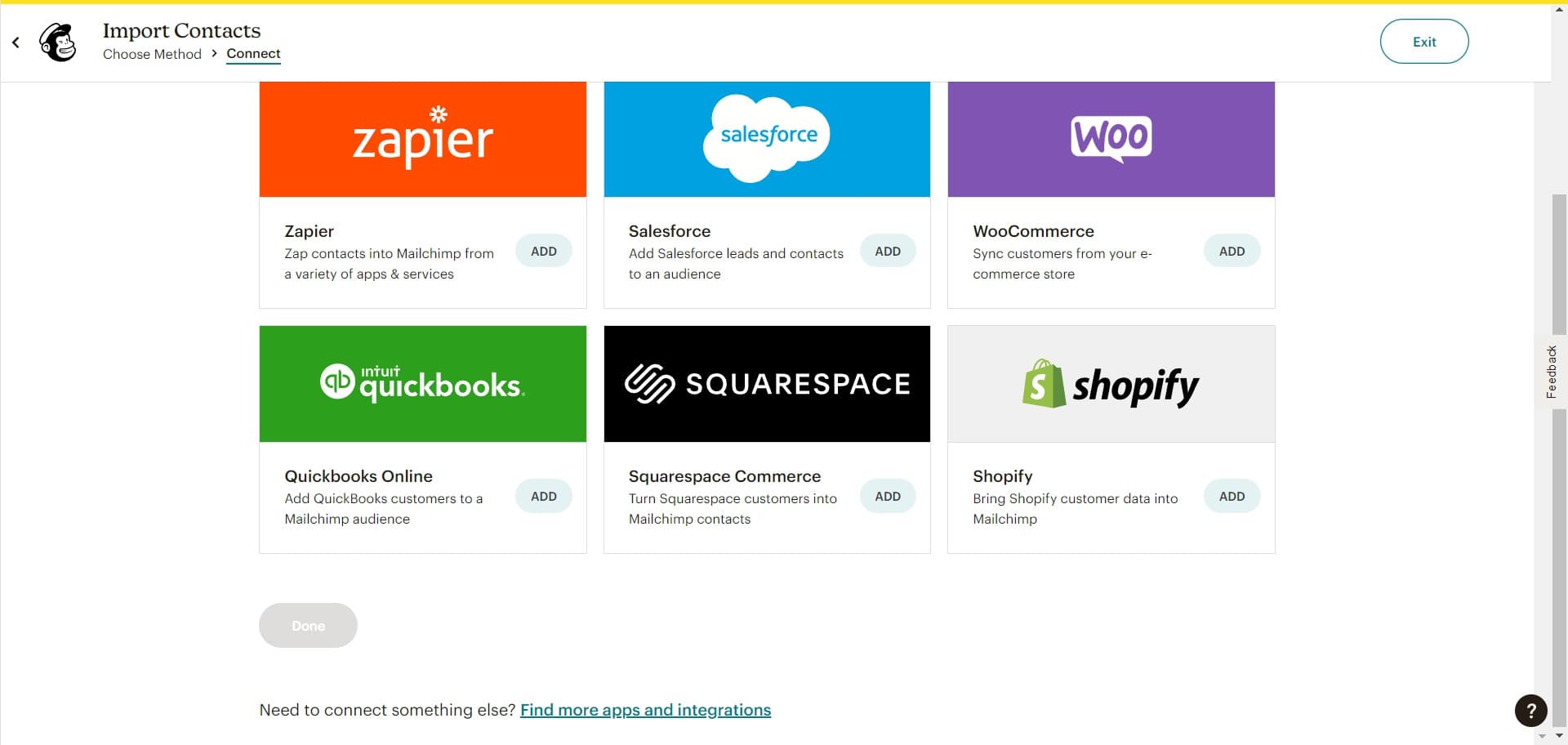 Confirm Zapier selection