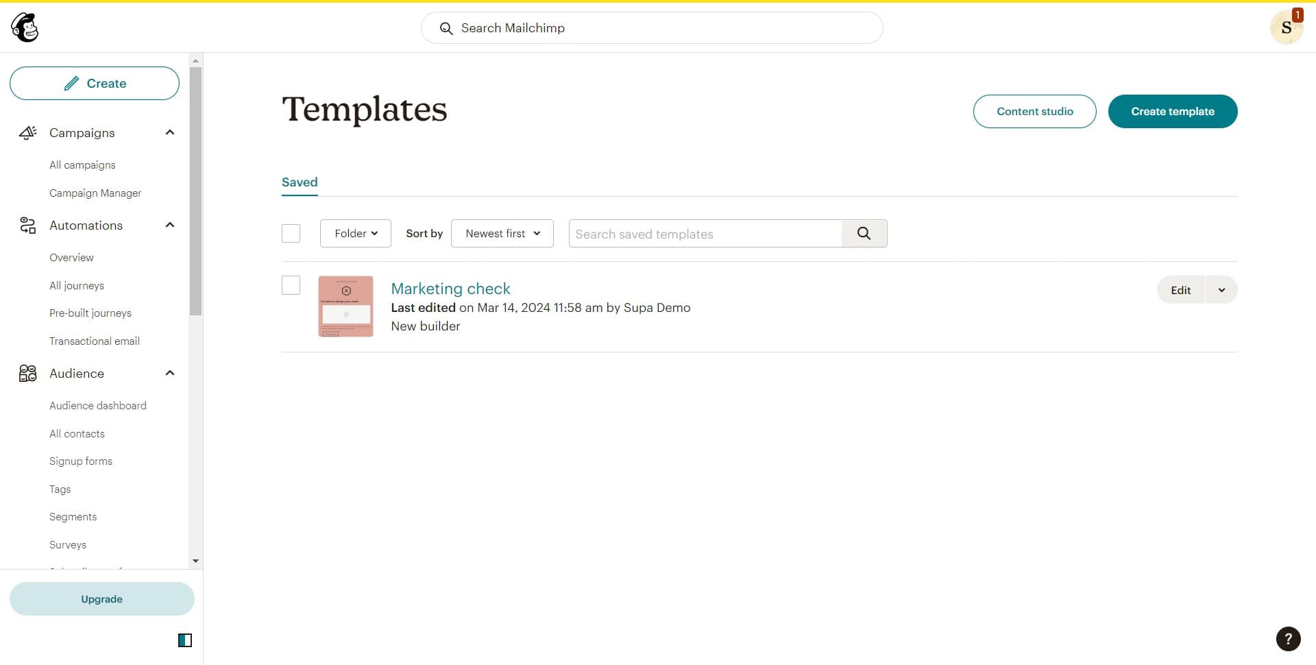 Preview your template