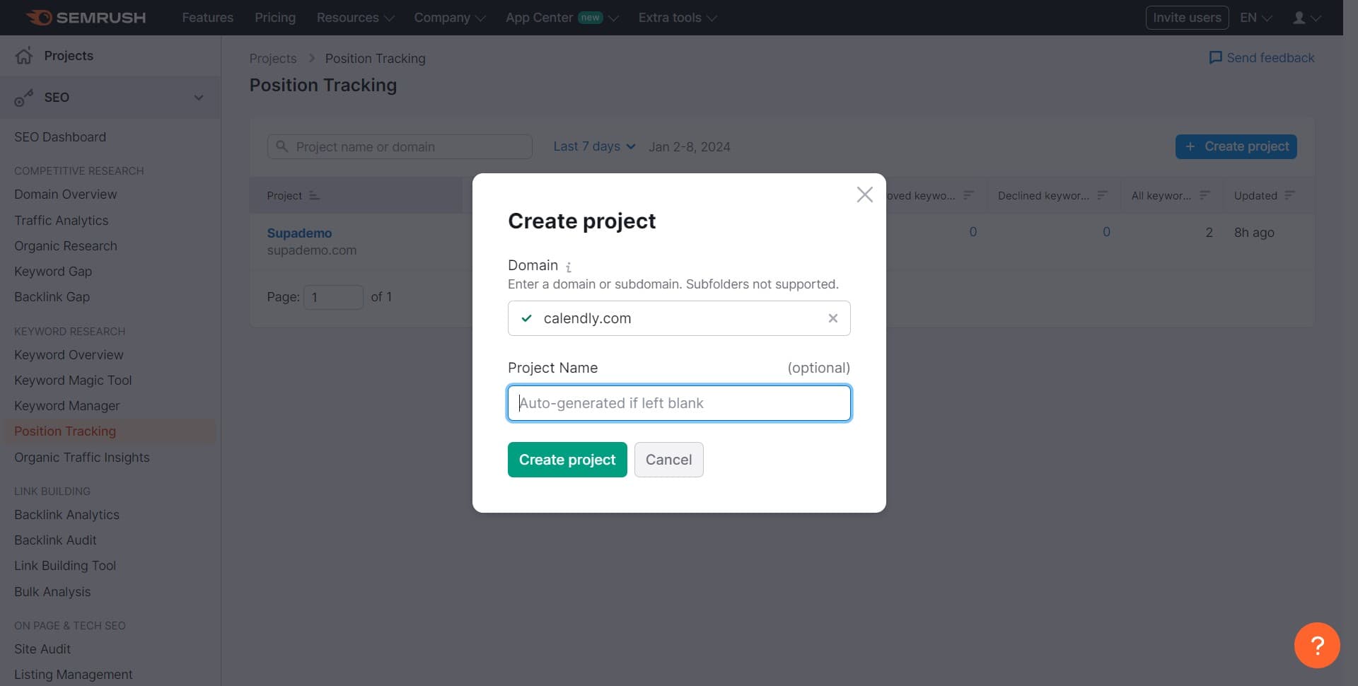 Select Search Engines and Location