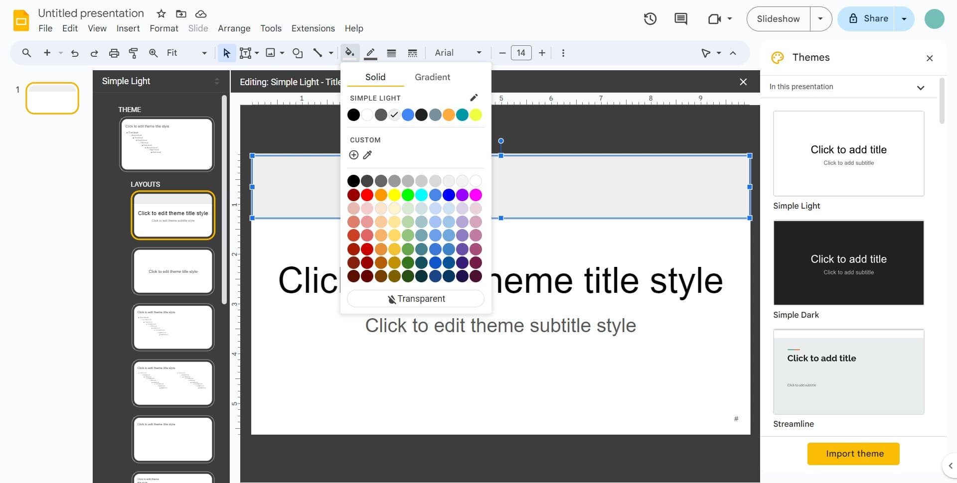 Refine shape placement