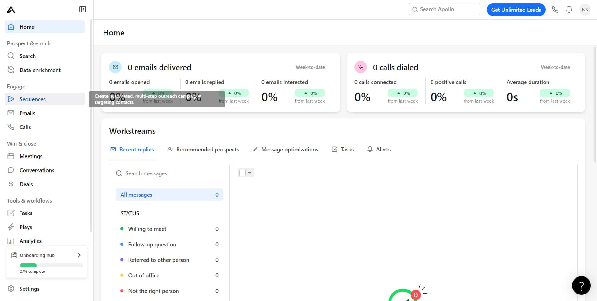 Navigate to Sequences