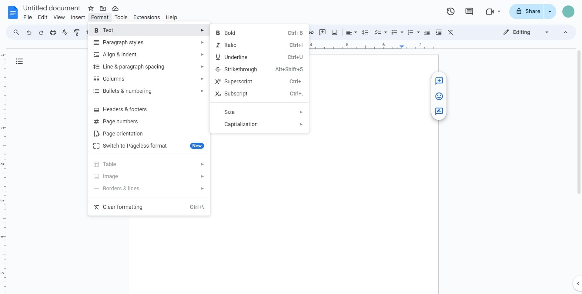 Apply strikethrough formatting