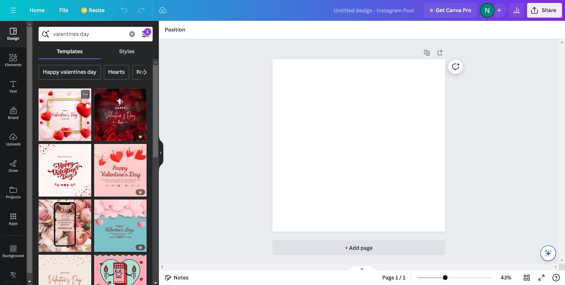 Select your preferred template