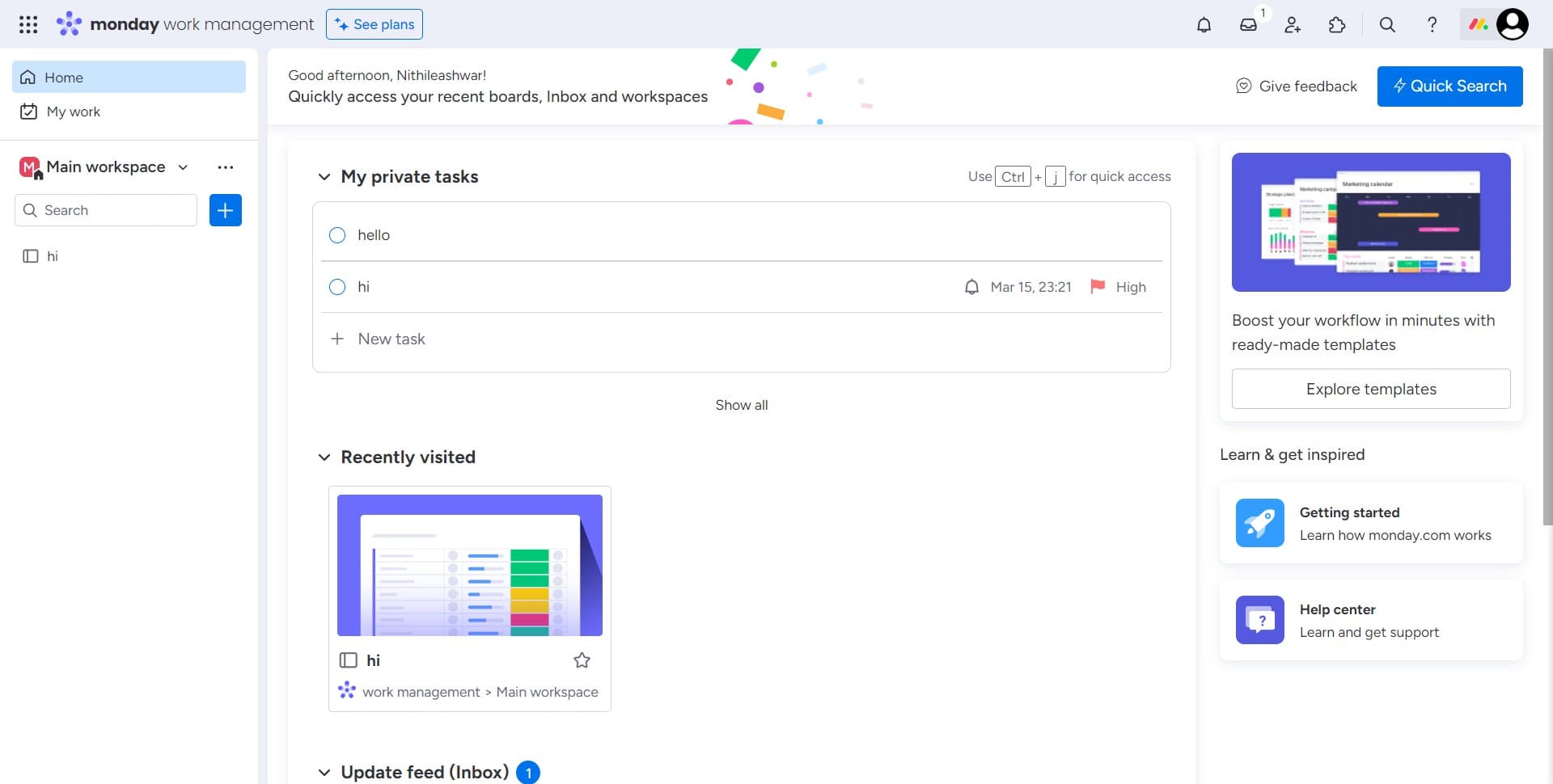 Locate the import option