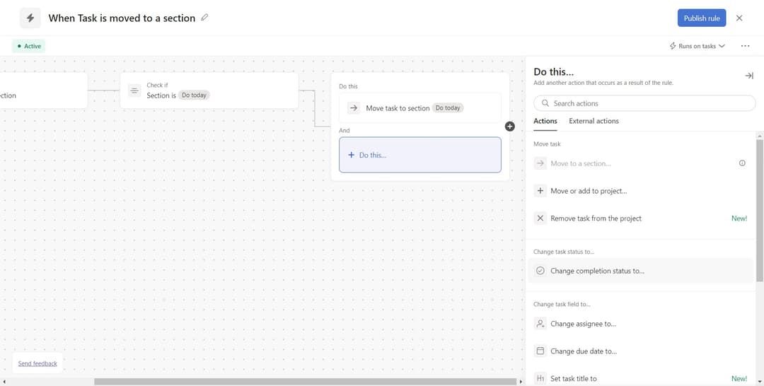 How to Create Custom Task Rule in Asana