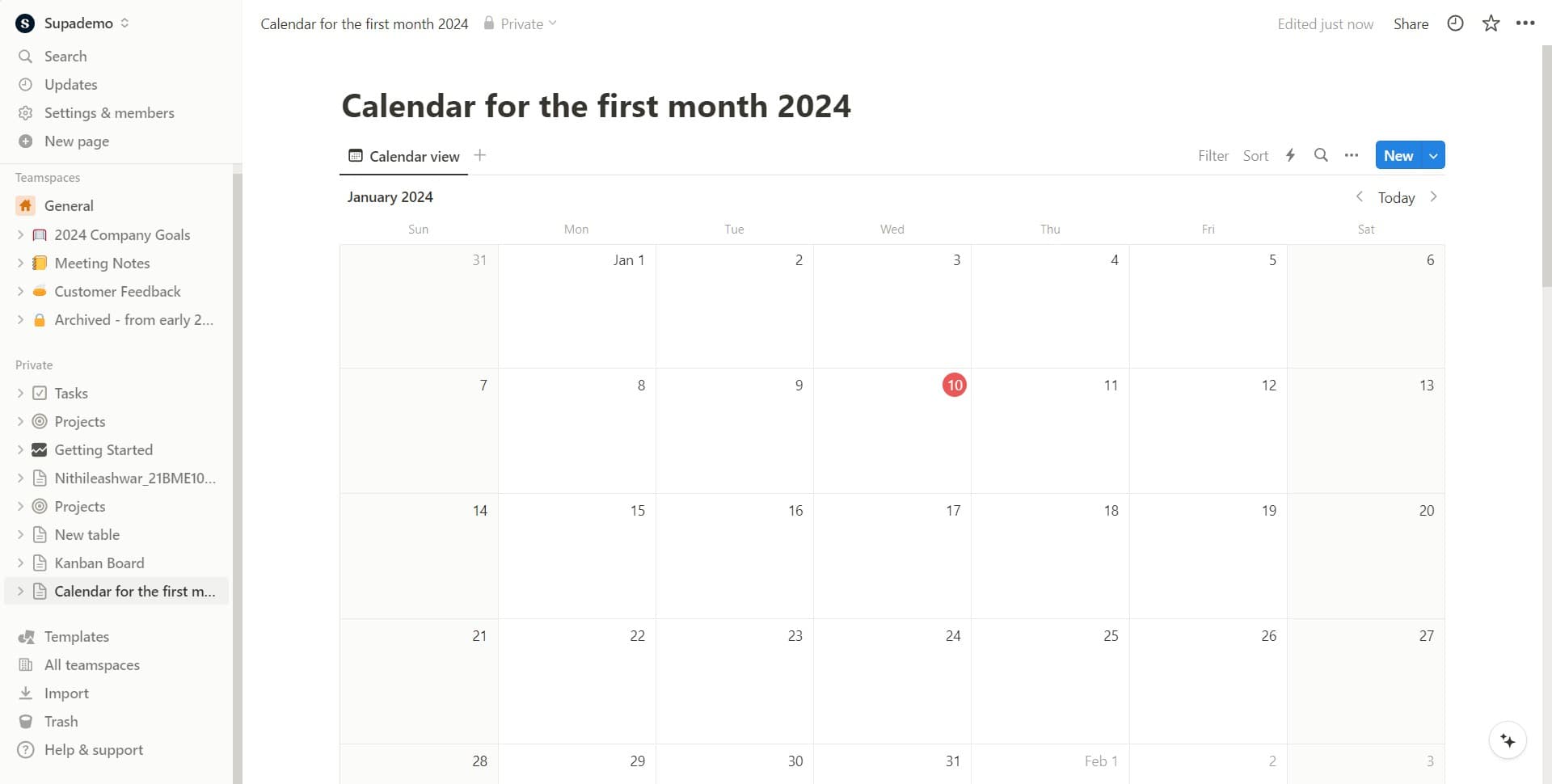 Select the date column