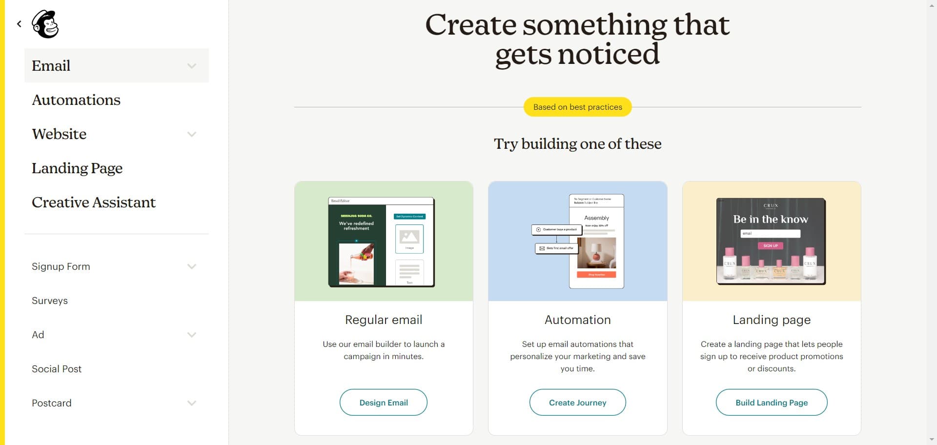 Confirm campaign creation