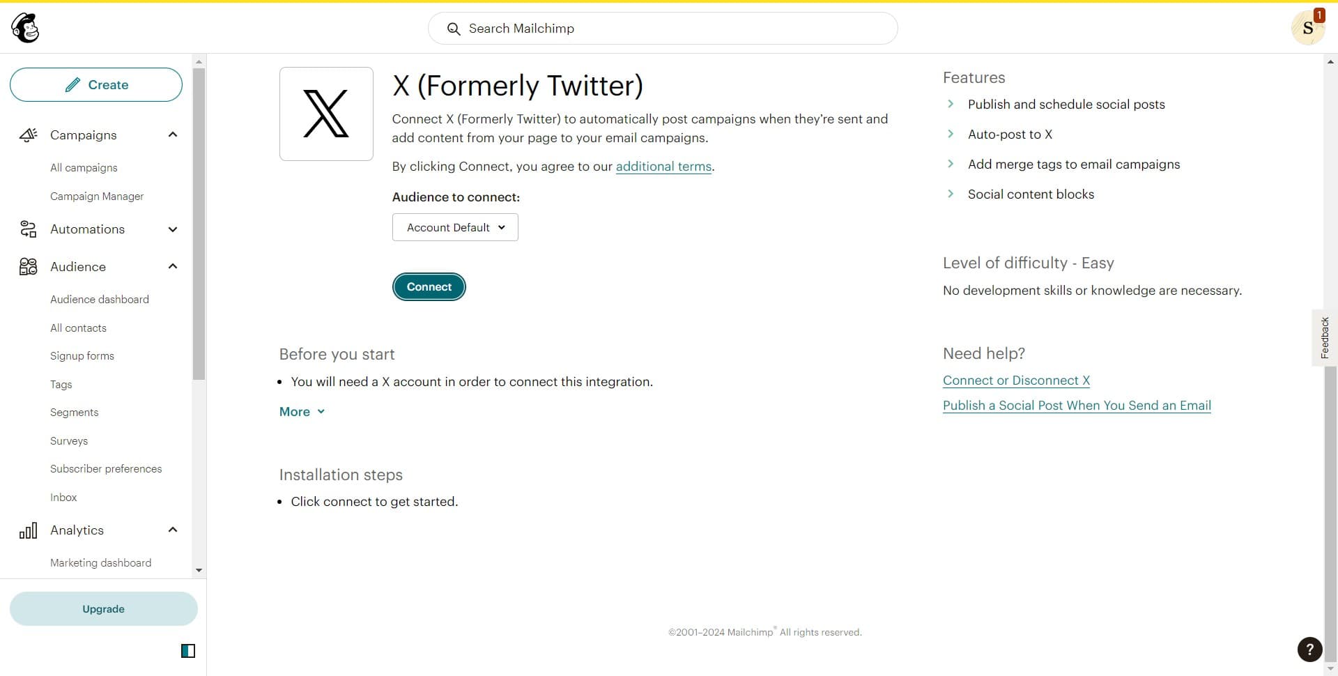 Confirm the connection request