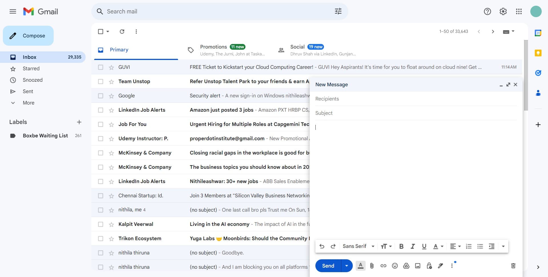 Access the additional options menu