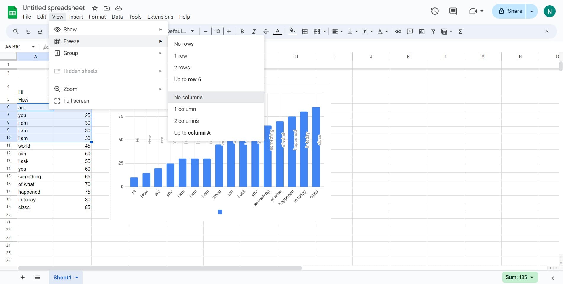 Unfreeze All Columns