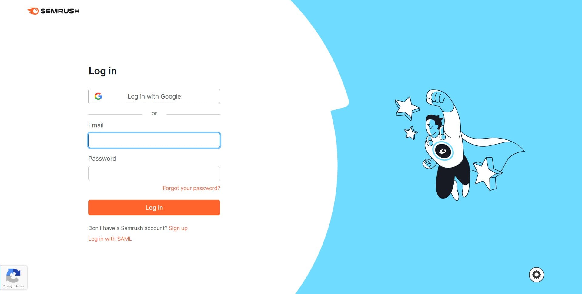 Access the password reset option