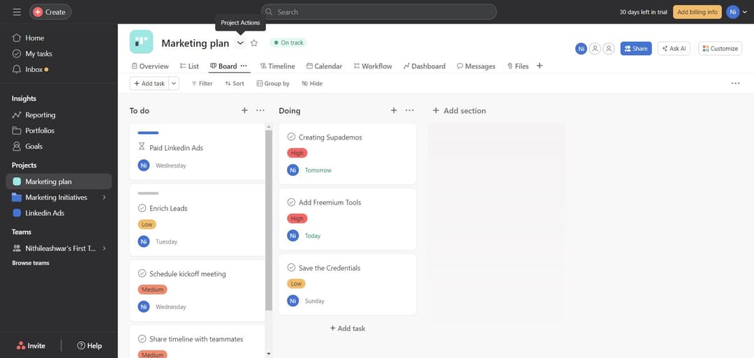 How to Duplicate a Project in Asana | Tutorial