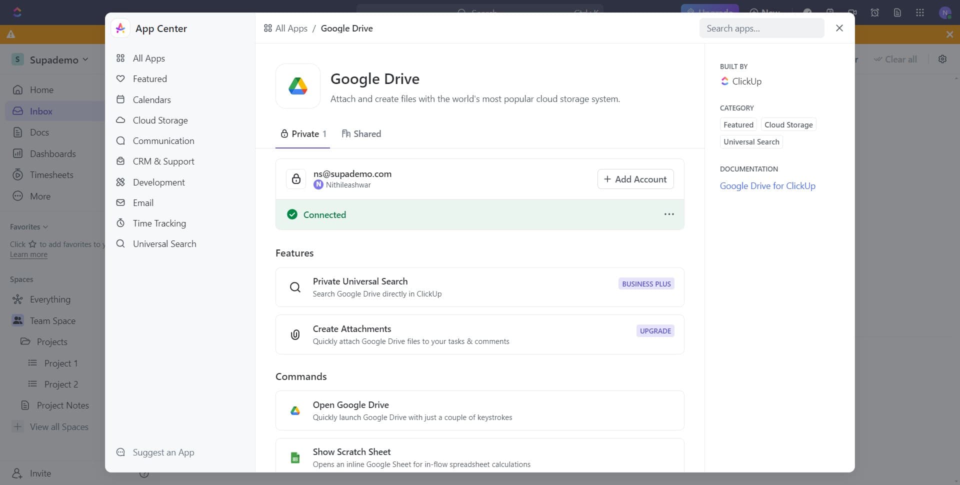 Authorize the app integration