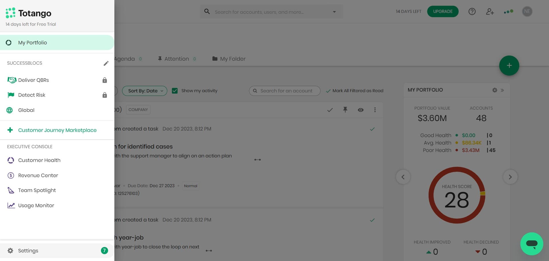 Open the Settings menu