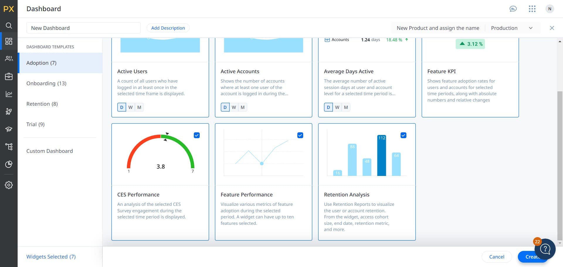 Finalize dashboard creation