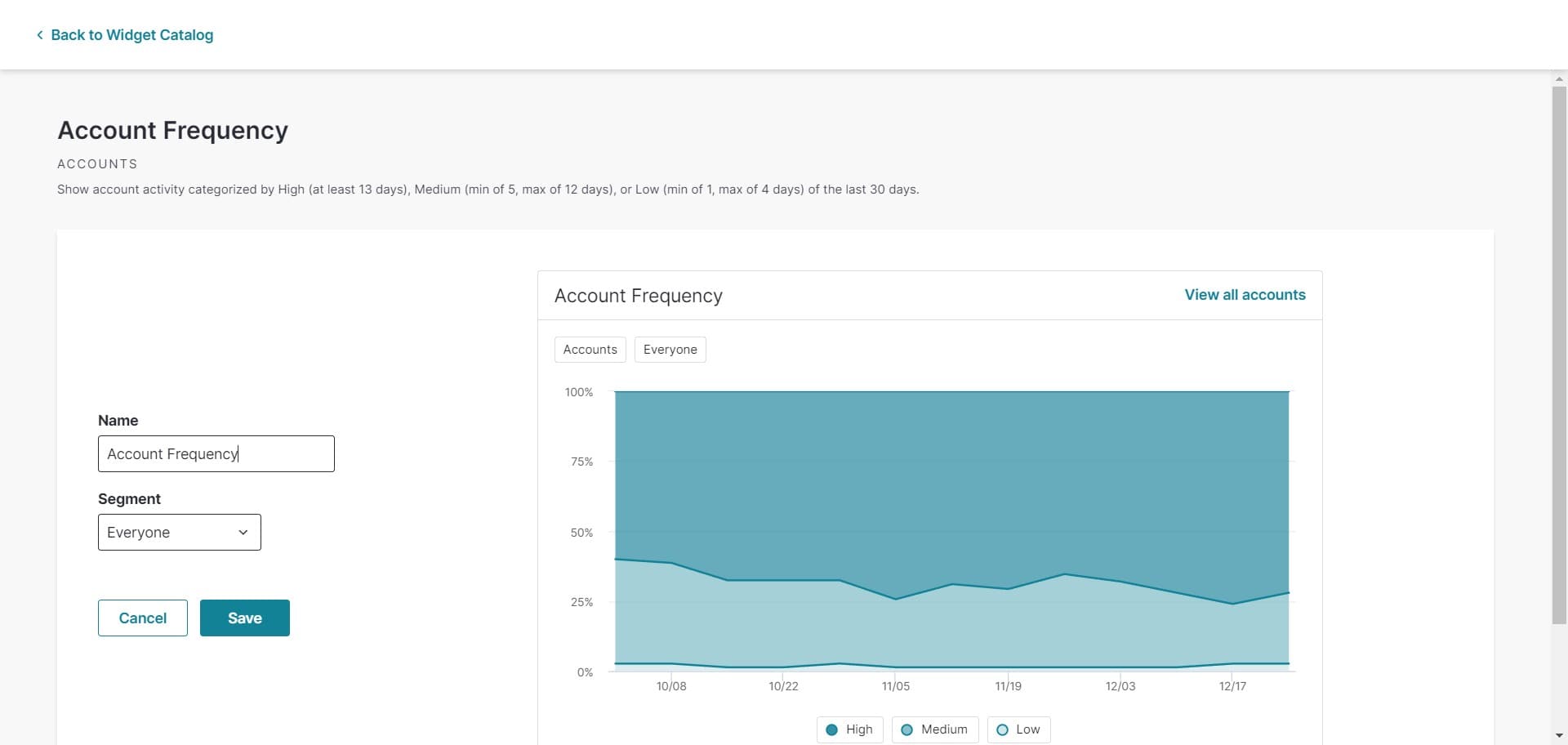 Finalize widget settings