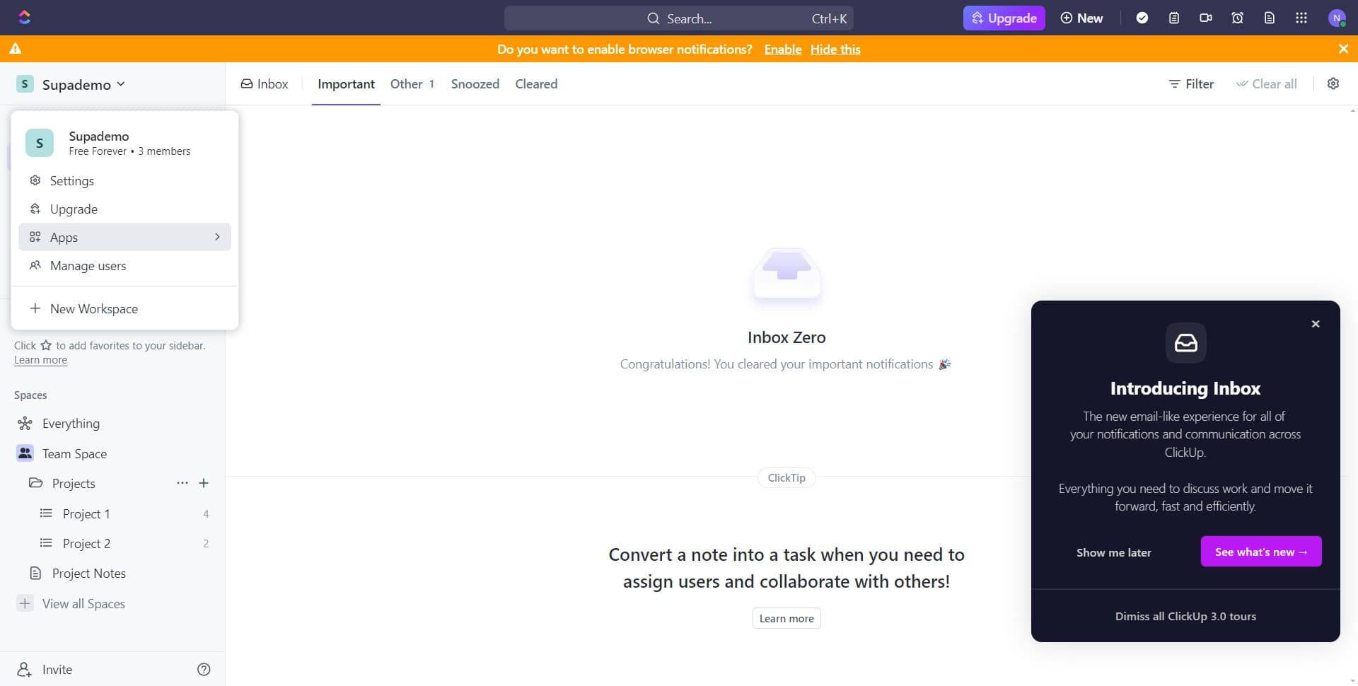 Navigate to the Apps section