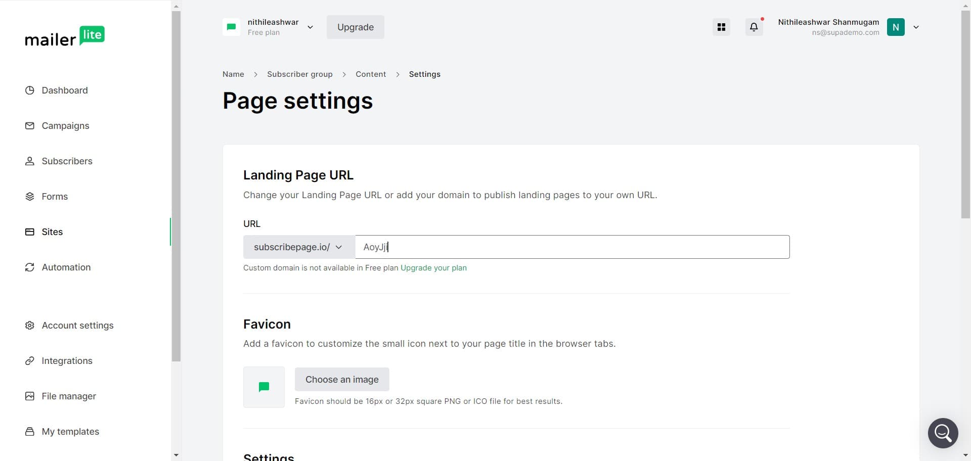 Proceed with site building