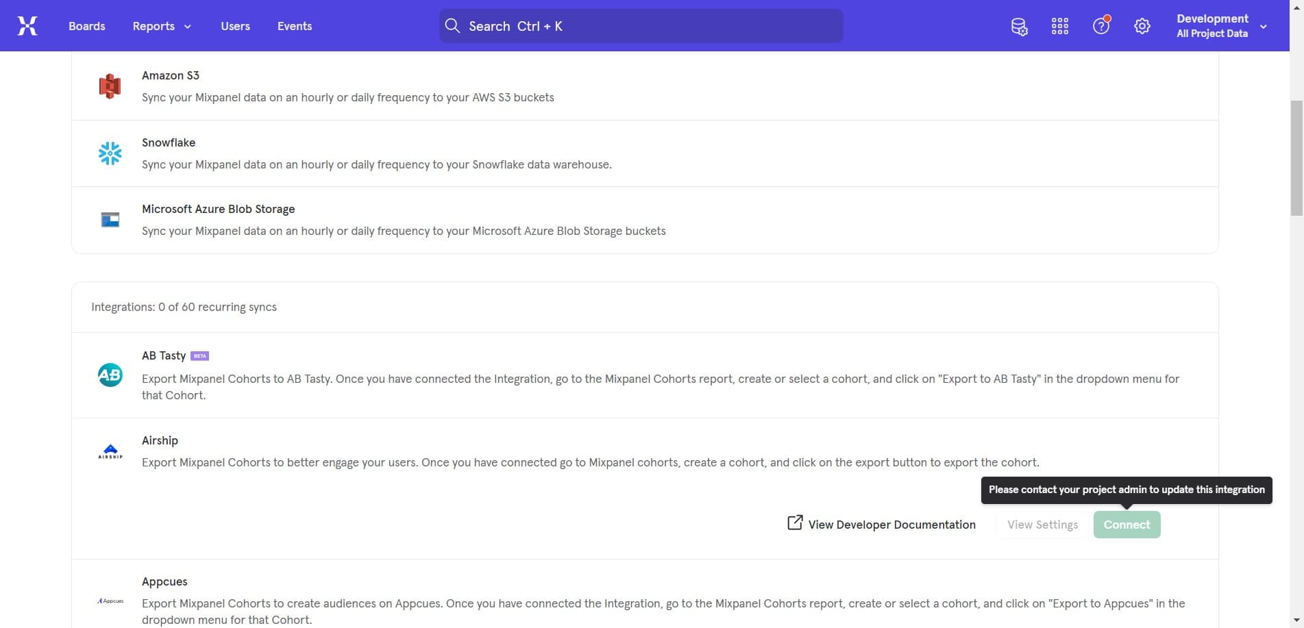 Establish the connection