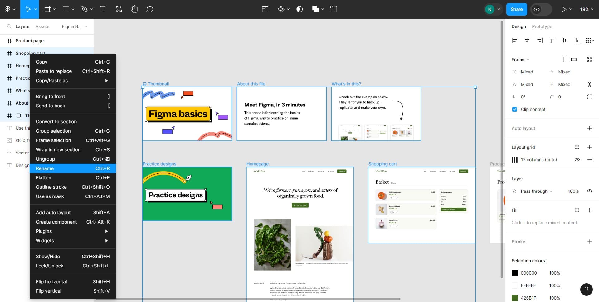 Access the rename function