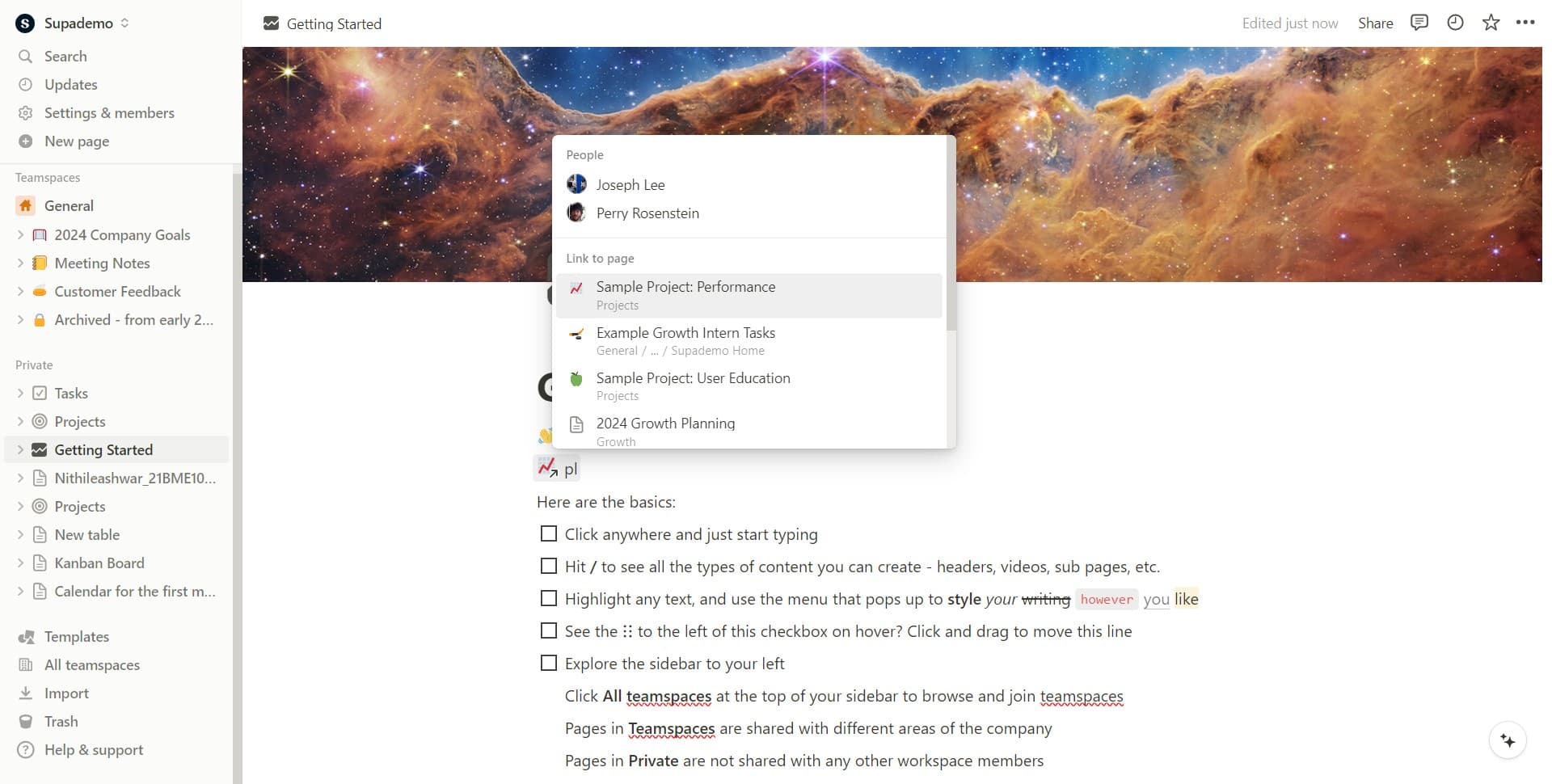 Navigate to your project page