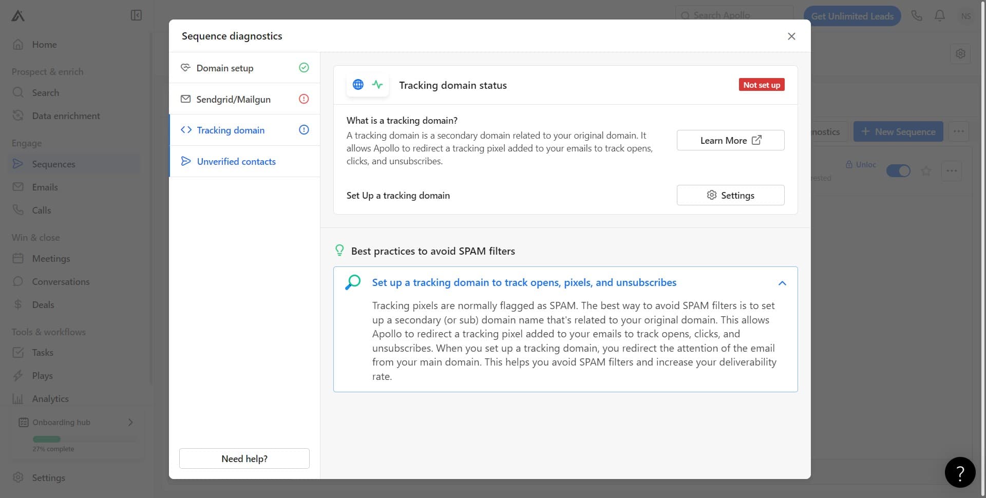 Check Unverified Contacts
